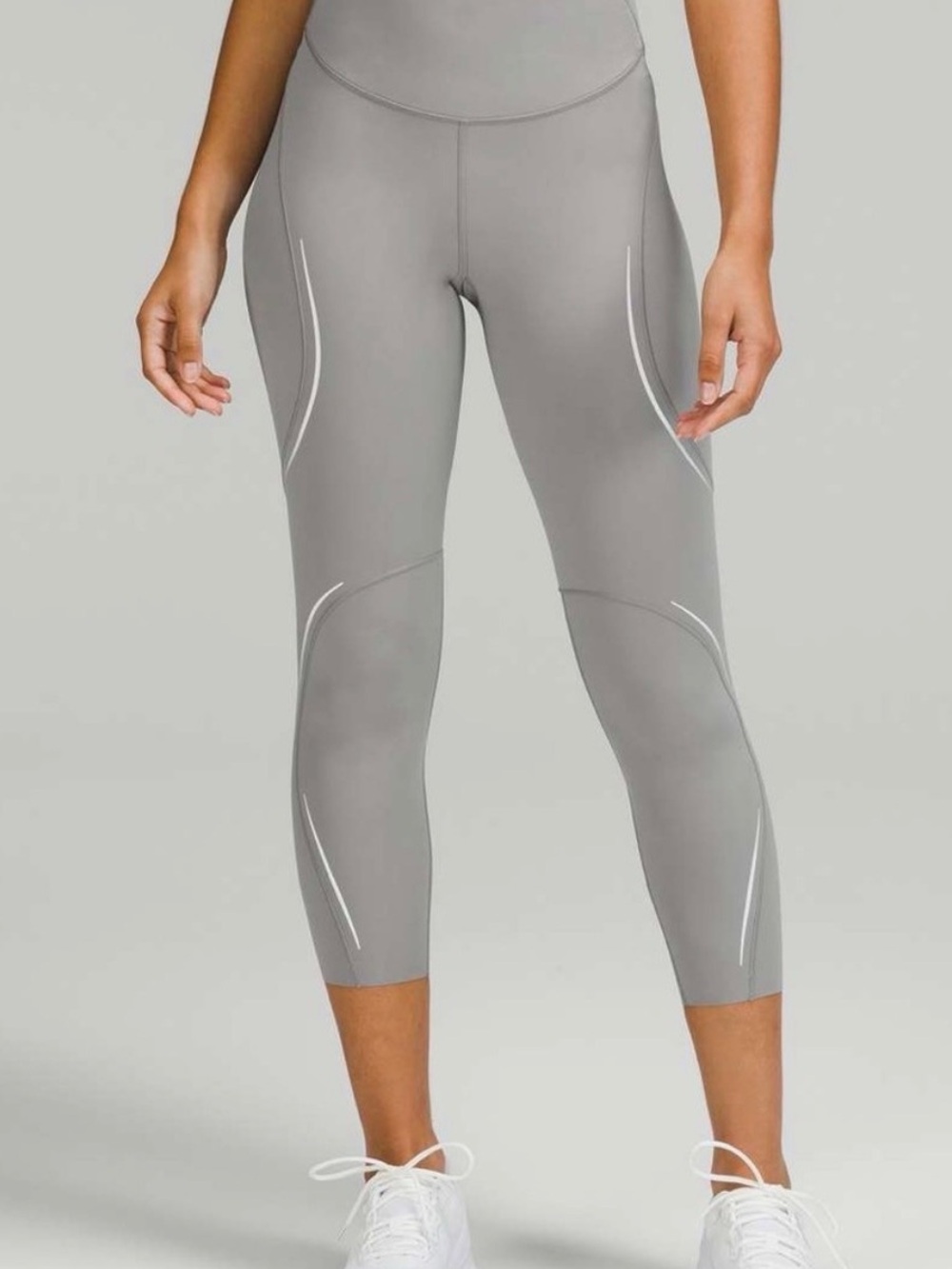 lululemon athletica Gray Base Pace High-Rise Reflective Tight